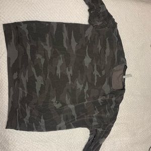 Athleta gray camo pullover